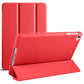 For iPad mini 5 / 4 / 3 / 2 / 1 3-folding TPU Horizontal Flip Leather Tablet Case with Holder(Red)