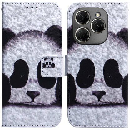 Coloured Drawing Flip Leather Phone Case, For Tecno Spark 20 Pro+ 4G, For Tecno Spark 20 Pro