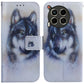 Coloured Drawing Flip Leather Phone Case, For Tecno Camon 30 Pro CL8, For Tecno Camon 30 4G / 30 5G CL6 CL7