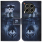 Coloured Drawing Flip Leather Phone Case, For Tecno Camon 30 Pro CL8, For Tecno Camon 30 4G / 30 5G CL6 CL7