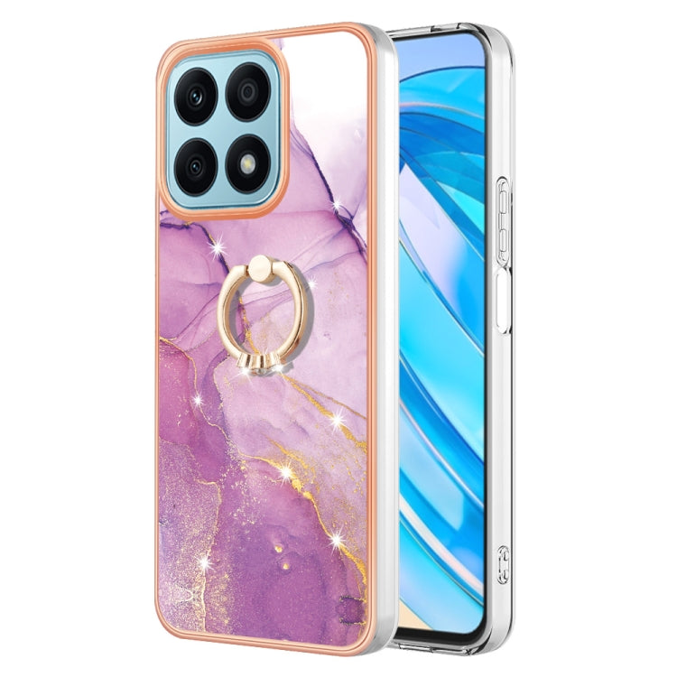 Electroplating Marble IMD TPU Phone Case with Ring Holder, For Honor Magic5 Pro, For Honor X8a, For Honor X9a / Magic5 Lite, For Honor X7a