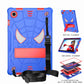 Spider Texture Silicone Hybrid PC Tablet Case with Shoulder Strap, For Samsung Galaxy Tab A8 10.5 2021, For Samsung Galaxy Tab S6 Lite P610