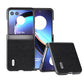 ABEEL Cross Texture Genuine Leather Phone Case, For Motorola Razr 60 Ultra, For Motorola Razr 40, For Motorola Razr 40 Ultra