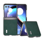 ABEEL Cross Texture Genuine Leather Phone Case, For Motorola Razr 60 Ultra, For Motorola Razr 40, For Motorola Razr 40 Ultra