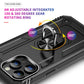 For iPhone 15 Pro Shockproof TPU + PC Phone Case with Holder(Black)