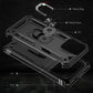 For iPhone 15 Pro Shockproof TPU + PC Phone Case with Holder(Black)