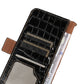 Crocodile Top Layer Cowhide Leather Phone Case, For iPhone 15