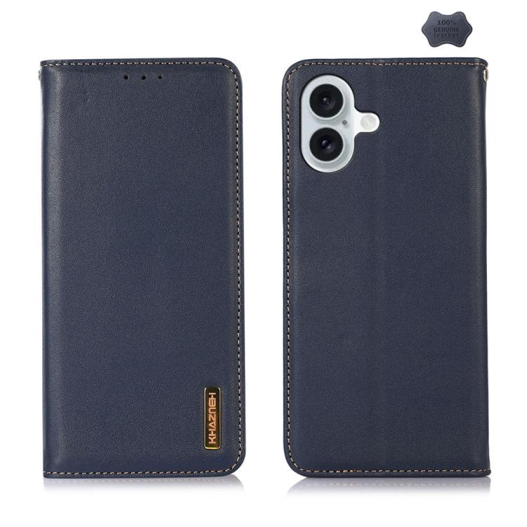 KHAZNEH Nappa Top Layer Cowhide Leather Phone Case, For iPhone 17 Pro Max, For iPhone 17 Pro, For iPhone 17, For iPhone Air, For iPhone 16e, For iPhone 16 Pro Max