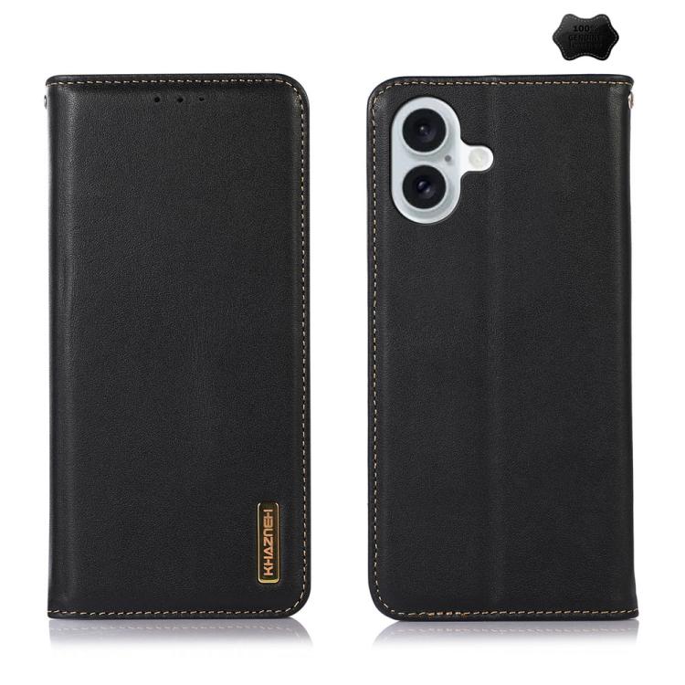 KHAZNEH Nappa Top Layer Cowhide Leather Phone Case, For iPhone 17 Pro Max, For iPhone 17 Pro, For iPhone 17, For iPhone Air, For iPhone 16e, For iPhone 16 Pro Max