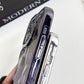 For iPhone 13 Pro Electroplating Meteorite Texture TPU Phone Case(Black)