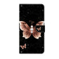 For iPhone 15 Pro Crystal 3D Shockproof Protective Leather Phone Case(Pink Diamond Butterfly)