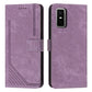 Skin Feel Stripe Pattern Leather Phone Case with Lanyard, For Infinix Smart 10 4G, For Infinix GT 30 Pro, For Infinix Note 50s, For Infinix Note 50x