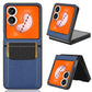 Litchi Texture Card Slots Back Cover Phone Case, For Tecno Phantom V Flip2, For Tecno Phantom V Fold2, For Tecno Phantom V Fold