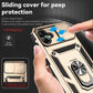 For Samsung Galaxy A04 Sliding Camshield Holder Phone Case(Gold)
