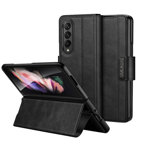 SULADA All-inclusive Magnetic Snap Flip Leather Phone Case, For Samsung Galaxy Z Fold2 / W21