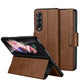 SULADA All-inclusive Magnetic Snap Flip Leather Phone Case, For Samsung Galaxy Z Fold2 / W21