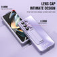For Samsung Galaxy Z Fold5 5G Integrated AG Matte Folding Phone Case with Pen Slot(Purple)