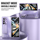 For Samsung Galaxy Z Fold5 5G Integrated AG Matte Folding Phone Case with Pen Slot(Purple)