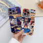 For iPhone 12 Pro Max Painted Pattern Precise Hole PC Phone Case(Working Comics)