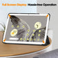 For Google Pixel Tablet Custer Pure Color 3-Fold Holder Smart Leather Tablet Case(Black)