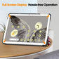 For Google Pixel Tablet Custer Painted 3-Fold Holder Smart Leather Tablet Case(Graffiti)