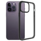 For iPhone 15 Pro Frosted TPU  Transparent PC Phone Case(Black)