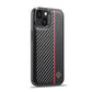 For iPhone 14 Plus LC.IMEEKE 3 in 1 Carbon Fiber Texture Shockproof Phone Case(Black)