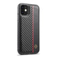 For iPhone 12 mini LC.IMEEKE 3 in 1 Carbon Fiber Texture Shockproof Phone Case(Black)