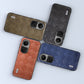 For OPPO Reno 10 / 10 Pro Global ABEEL Weave Plaid PU Phone Case(Brown)