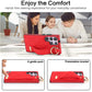 For Samsung Galaxy S23 Ultra Non-slip Full Coverage Ring PU Phone Case with Wristband(Red)