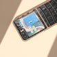 For Samsung Galaxy Z Flip5 Crocodile Texture Genuine Leather Electroplating Phone Case(Black)