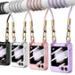 For Samsung Galaxy Z Flip5 GKK Cross-body Ultra-thin PC Phone Case with Strap(Pink)