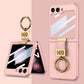 GKK Ultra-thin Z Ring Holder Leather Phone Case, For Samsung Galaxy Z Flip5