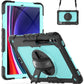 Lucky Wheel Grip Silicone Hybrid PC Tablet Case with Shoulder Strap, For Samsung Galaxy Tab S9 Ultra / S10 Ultra, For Samsung Galaxy Tab S10+ / S9+ / S9 FE+