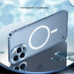 For iPhone 15 Pro Max Metal Frame Frosted PC Shockproof MagSafe Case(Black)