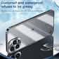 For iPhone 15 Pro Max Metal Frame Frosted PC Shockproof Phone Case(Ocean Blue)