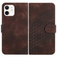 YX0060 Elephant Head Embossed Phone Leather Case with Lanyard, For iPhone 13 mini, For iPhone 12/12 Pro, For iPhone 12 Pro Max