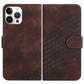 YX0060 Elephant Head Embossed Phone Leather Case with Lanyard, For iPhone 13 mini, For iPhone 12/12 Pro, For iPhone 12 Pro Max