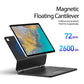 DUX DUCIS MK Series Floating Magnetic Keyboard Tablet Leather Case, For Samsung Galaxy Tab S10+ / S9+, For Samsung Galaxy Tab S9 / S8 / S7