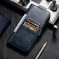 For Samsung Galaxy S22 5G Simple 6-Card Wallet Leather Phone Case(Navy Blue)