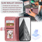 For Motorola Moto G34 Simple 6-Card Wallet Leather Phone Case(Rose Gold)