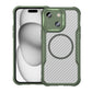 Carbon Fiber Texture MagSafe Translucent Phone Case, For iPhone 16 Pro, For iPhone 16 Plus, For iPhone 16, For iPhone 15 Pro Max, For iPhone 15 Pro, For iPhone 15 Plus / 14 Plus