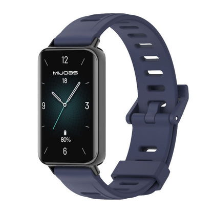 MIJOBS Flat Hole Breathable TPU Watch Band, For Honor Band 10 / 9