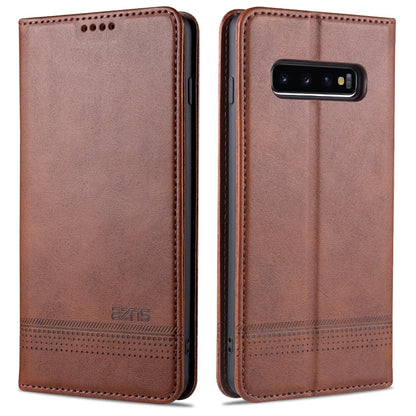 AZNS Magnetic Calf Texture Horizontal Flip Leather Case with Card Slots & Holder & Wallet, For Samsung Galaxy S10+, For Samsung Galaxy S20 FE, For Huawei Honor X10 Max
