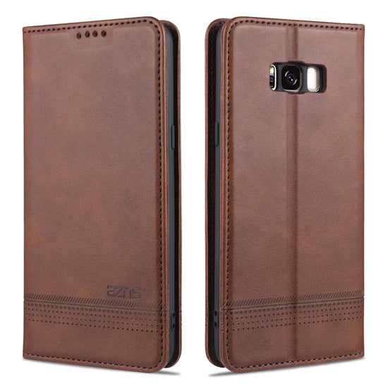 AZNS Magnetic Calf Texture Horizontal Flip Leather Case with Card Slots & Holder & Wallet, For Samsung Galaxy S8, For Samsung Galaxy S8+, For Samsung Galaxy S9, For Samsung Galaxy S9+