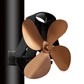 YL-105 4-Blade Aluminum Heat Powered Fireplace Stove Fan, YL-105 (Bronze), YL-105 (Grey), YL-105 (Gold), YL-105 (Rose Red), YL-105 (Silver), YL-105(White), YL-105 (Black)