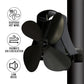 YL-105 4-Blade Aluminum Heat Powered Fireplace Stove Fan, YL-105 (Bronze), YL-105 (Grey), YL-105 (Gold), YL-105 (Rose Red), YL-105 (Silver), YL-105(White), YL-105 (Black)