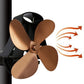 YL-105 4-Blade Aluminum Heat Powered Fireplace Stove Fan, YL-105 (Bronze), YL-105 (Grey), YL-105 (Gold), YL-105 (Rose Red), YL-105 (Silver), YL-105(White), YL-105 (Black)