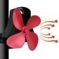 YL-105 4-Blade Aluminum Heat Powered Fireplace Stove Fan, YL-105 (Bronze), YL-105 (Grey), YL-105 (Gold), YL-105 (Rose Red), YL-105 (Silver), YL-105(White), YL-105 (Black)