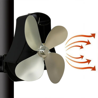YL-105 4-Blade Aluminum Heat Powered Fireplace Stove Fan, YL-105 (Bronze), YL-105 (Grey), YL-105 (Gold), YL-105 (Rose Red), YL-105 (Silver), YL-105(White), YL-105 (Black)